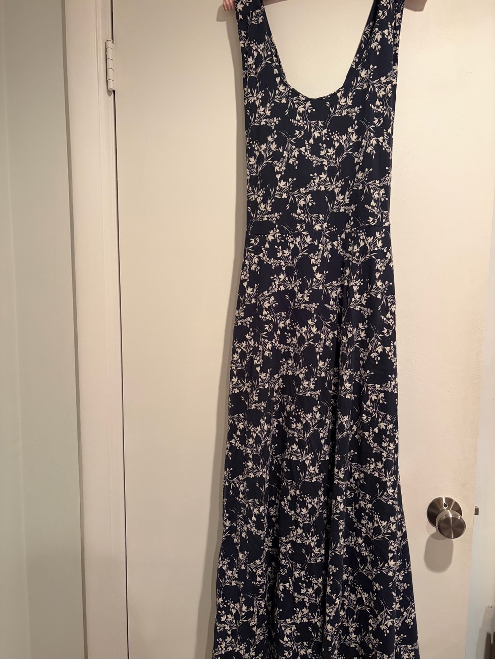 Pact Organic Fit & Flare Open Back Maxi Dress